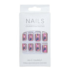 Press-On Nail Tips Glossy Finish Reusable Set of 24