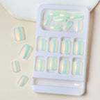 Press-On Nail Tips Glossy Finish Reusable Set of 24