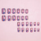 Press-On Nail Tips Glossy Finish Reusable Set of 24