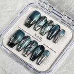 Press-On Nail Tips Gradient Metallic Reusable