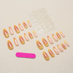 Press-On Nail Tips Gradient Ombre Glue-Free Chip-Resistant