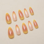 Press-On Nail Tips Gradient Ombre Glue-Free Chip-Resistant