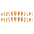 Press-On Nail Tips Gradient Ombre Glue-Free Chip-Resistant