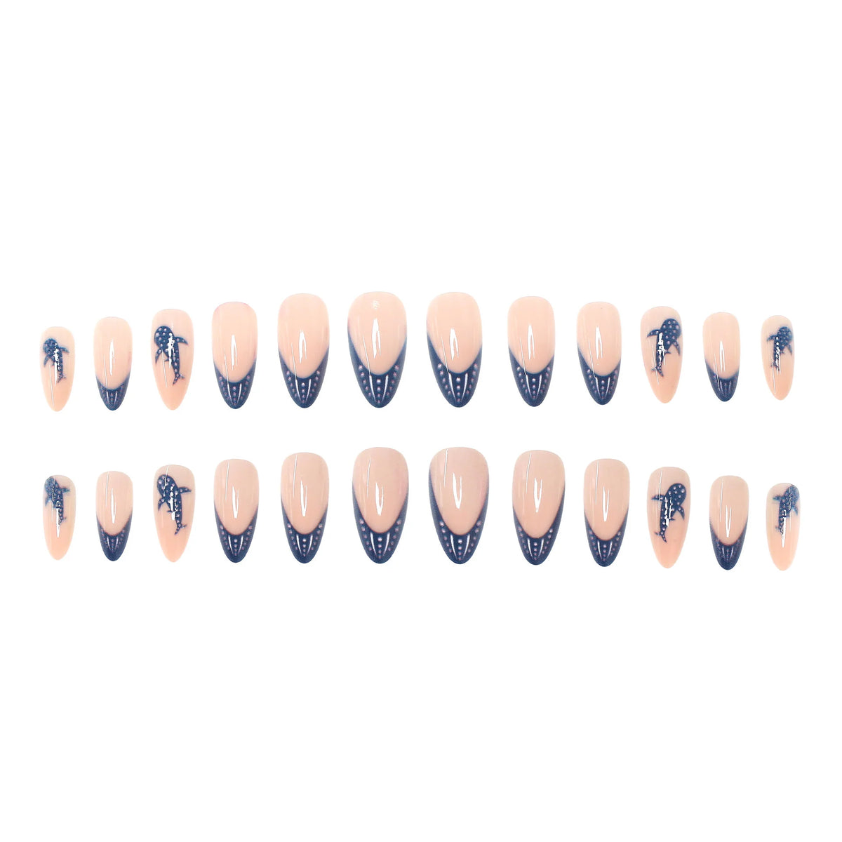 Press-On Nail Tips Intricate Designs Easy Application