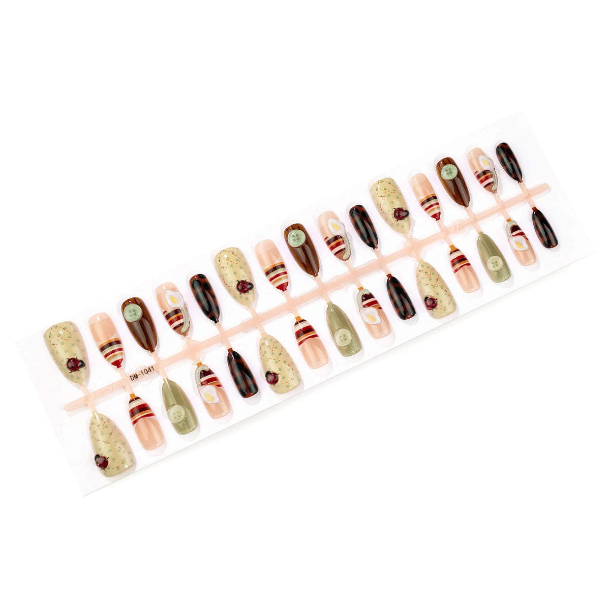Press-On Nail Tips Lavender 24-Piece Jelly Glue & Nail File