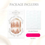 Press-On Nail Tips Natural Look Reusable & Easy Application