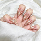 Press-On Nail Tips Natural Look Reusable & Easy Application