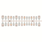 Press-On Nail Tips Natural-Looking Reusable Glue & File
