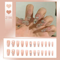 Press-On Nail Tips No Glue Rhinestone & Glitter