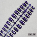 Press-On Nail Tips Nude Peel-And-Press Set of 24