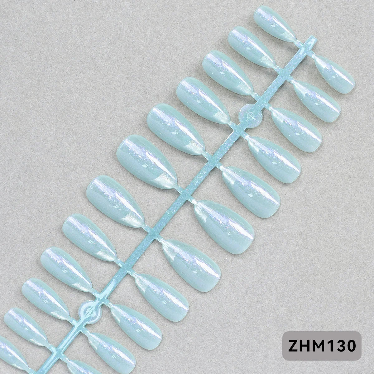 Press-On Nail Tips Nude Peel-And-Press Set of 24
