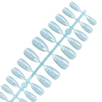 Press-On Nail Tips Nude Peel-And-Press Set of 24
