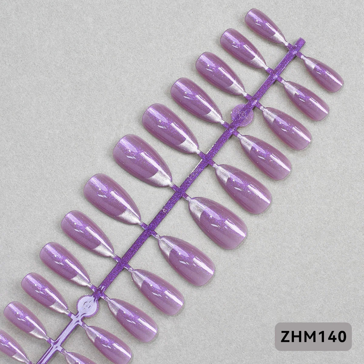 Press-On Nail Tips Nude Peel-And-Press Set of 24