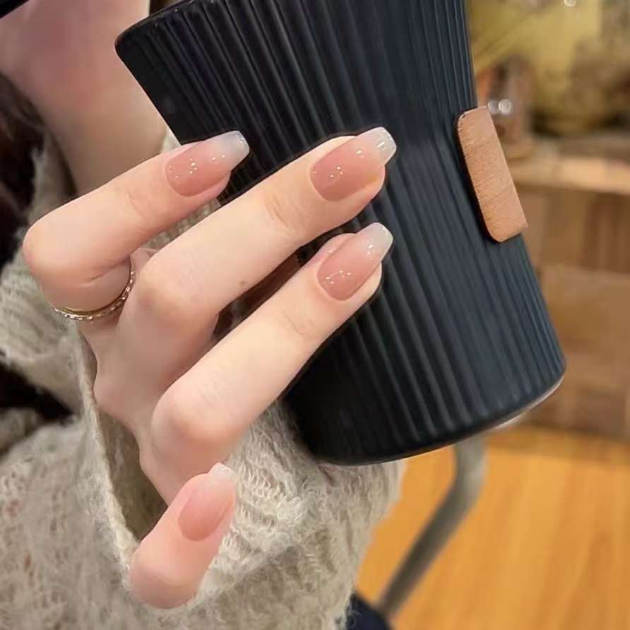 Press-On Nail Tips Ombre Gradient Multiple Shapes