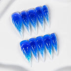 Press-On Nail Tips Ombre Stiletto Chip-Resistant