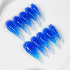 Press-On Nail Tips Ombre Stiletto Chip-Resistant