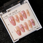Press-On Nail Tips Peel-And-Press Floral Designs 30-Piece
