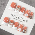 Press-On Nail Tips Peel And Stick Gemstone & Bow