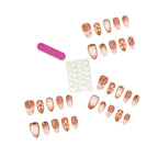 Press-On Nail Tips Peel & Stick Reusable Floral Design