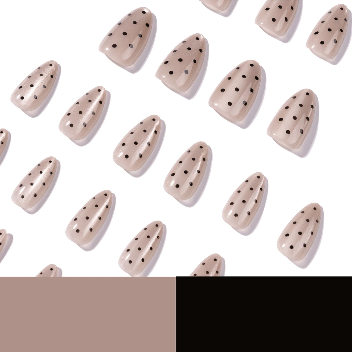 Press-On Nail Tips Pointed Self-Adhesive & Reusable