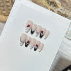 Press-On Nail Tips Polka Dot & Floral Easy Application