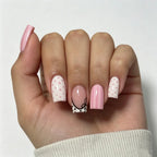 Press-On Nail Tips Polka Dot & Striped Easy Application