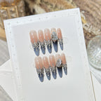 Press-On Nail Tips Rhinestone & Glitter Comfortable Fit