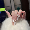 Press-On Nail Tips Rhinestone Peel & Press