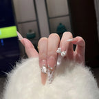 Press-On Nail Tips Rhinestone Peel & Press