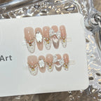 Press-On Nail Tips Rhinestone Peel & Press