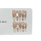 Press-On Nail Tips Rhinestone Peel & Press