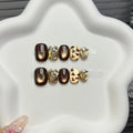 Press-On Nail Tips Salon-Quality Reusable Glitter & Animal Print