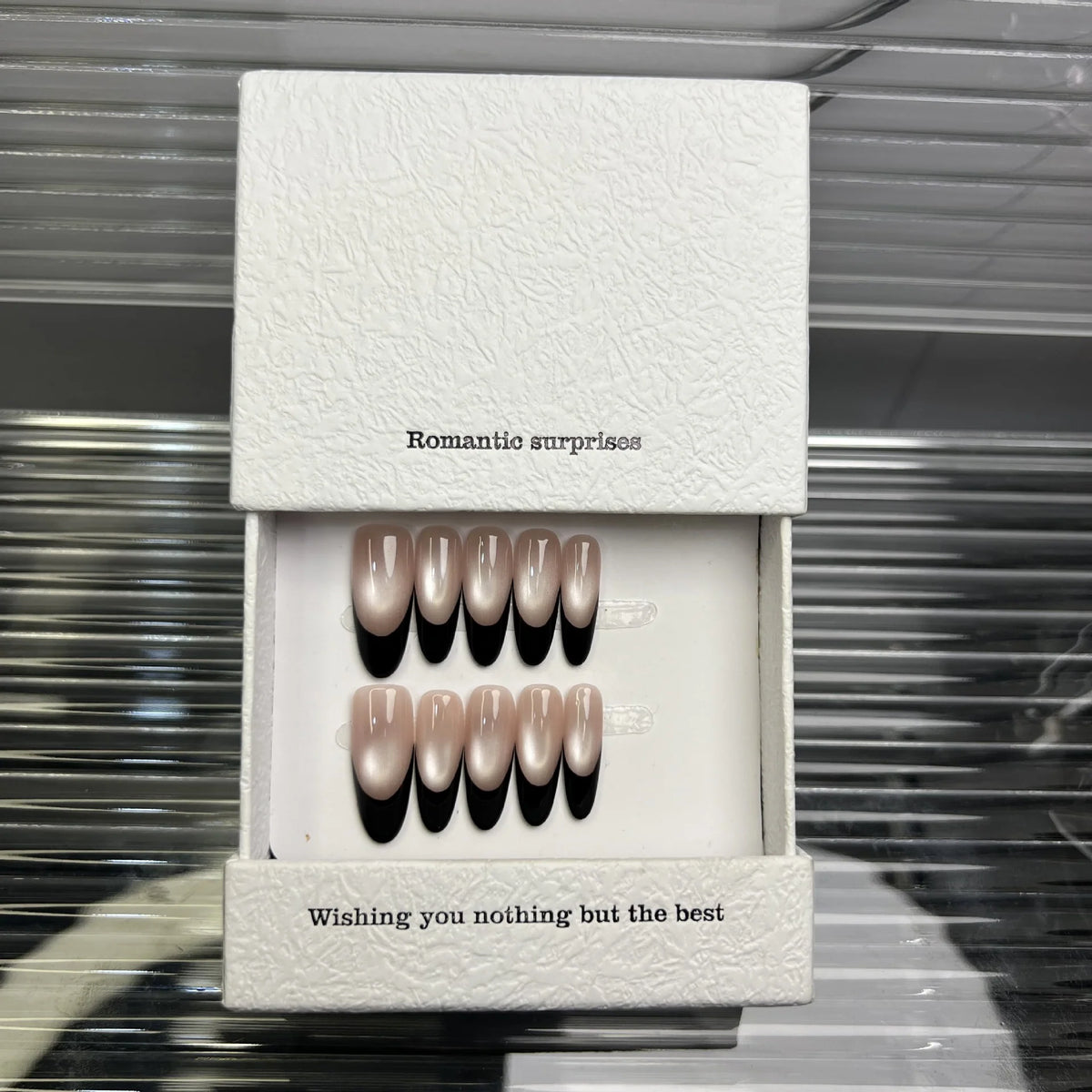 Press-On Nail Tips Self-Adhesive Reusable Ombre