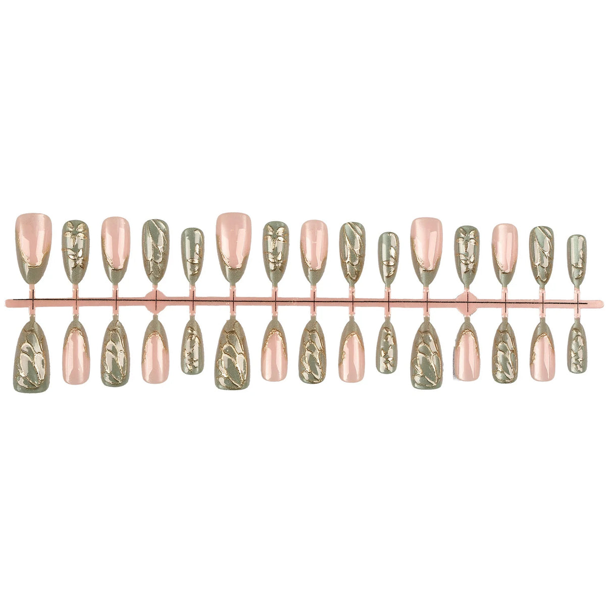 Press-On Nail Tips Set 30-Piece Jelly Glue & File