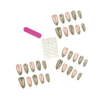 Press-On Nail Tips Set 30-Piece Jelly Glue & File