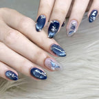 Press-On Nail Tips Set 30 Pieces Floral Designs