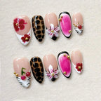 Press-On Nail Tips Set 30 Pieces Glue & File