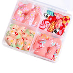 Press-On Nail Tips Set Floral Designs Easy-Apply Chip-Resistant