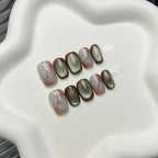 Press-On Nail Tips Short Square Gel-Like Peel-And-Stick