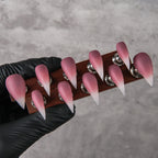 Press-On Nail Tips Stiletto Artistic Easy Application