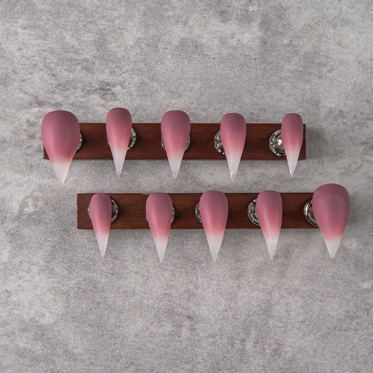 Press-On Nail Tips Stiletto Artistic Easy Application
