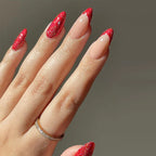 Press-On Nail Tips Stiletto Glitter Peel-And-Stick 24-Count