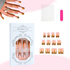 Press-On Nail Tips Tiger Stripe Waterproof Set of 24