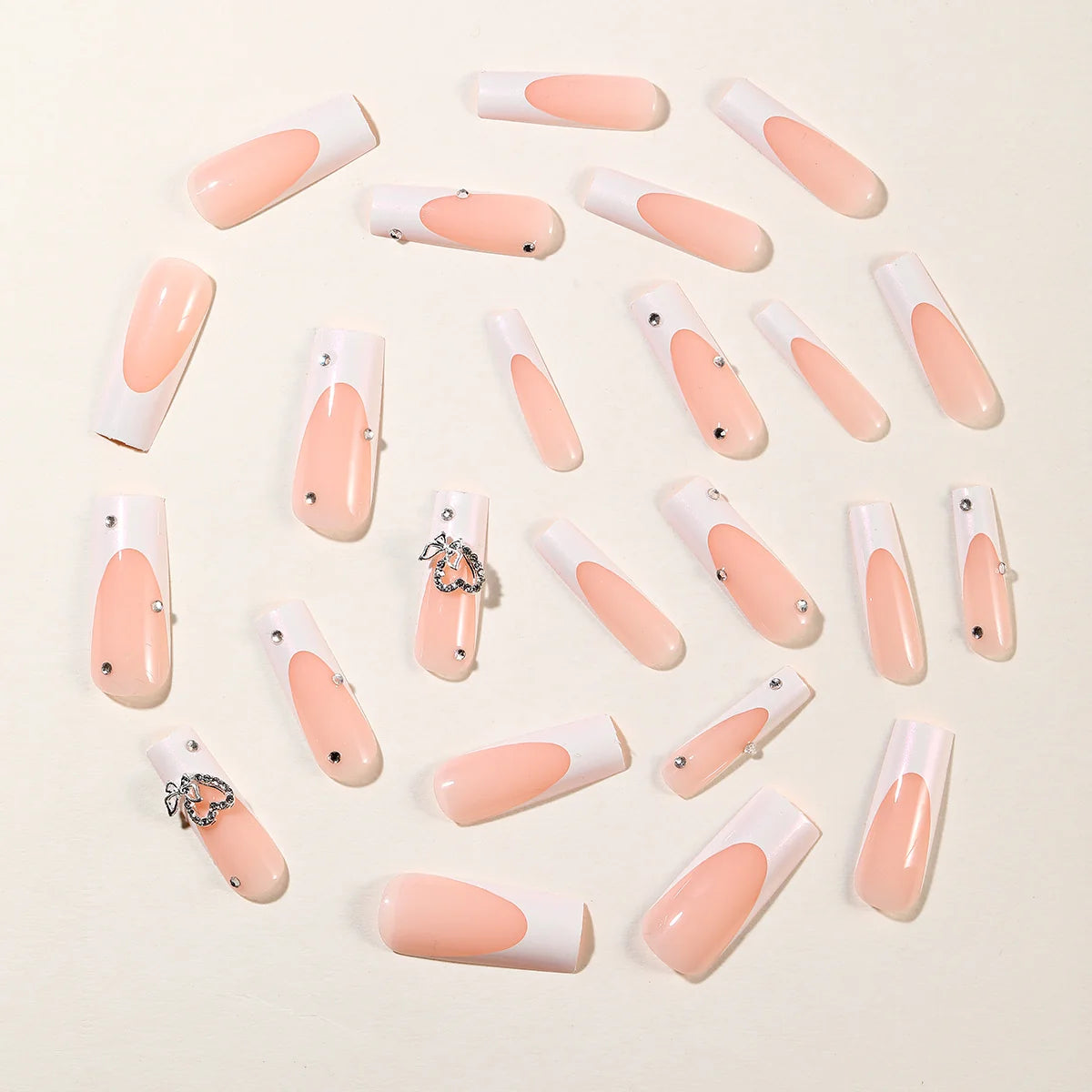 Press-On Nails 3D Acrylic Jewel Embellished