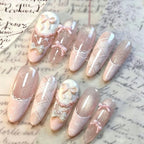 Press-On Nails 3D Bow Embellishments Strong Adhesive