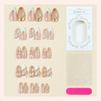 Press-On Nails 3D Crystal Design Long-Lasting Adhesive Pads