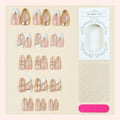 Press-On Nails 3D Crystal Design Long-Lasting Adhesive Pads