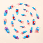Press-On Nails 3D Floral Acrylic Multiple Sizes