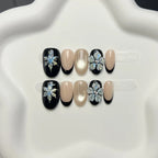Press-On Nails 3D Floral Easy Application