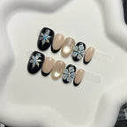 Press-On Nails 3D Floral Easy Application
